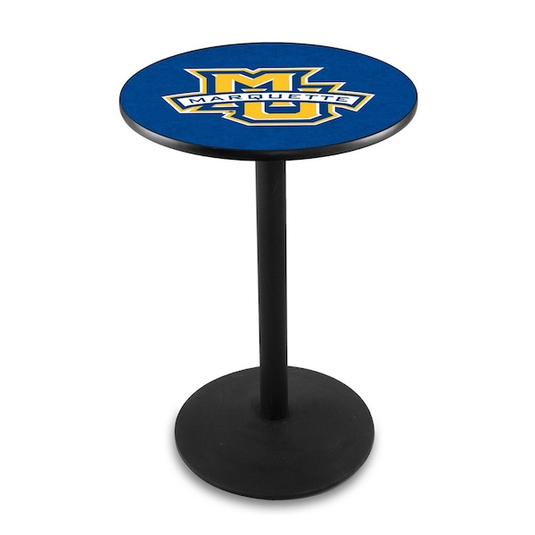 42" Blk Wrinkle Marquette Pub Table